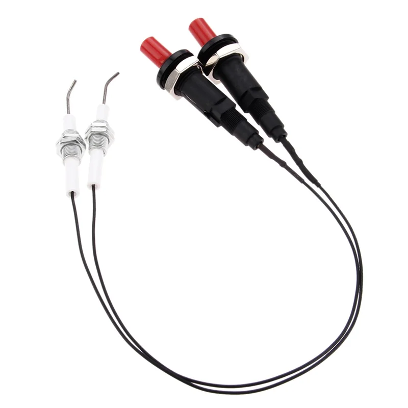 ABKO-2 ชุด Push ปุ่ม Piezo Igniter W/เกลียว Electrode ปลั๊กจุดระเบิดสําหรับเตาผิง/เตาอบ/เครื่องทําความร้อน/ห้องครัว