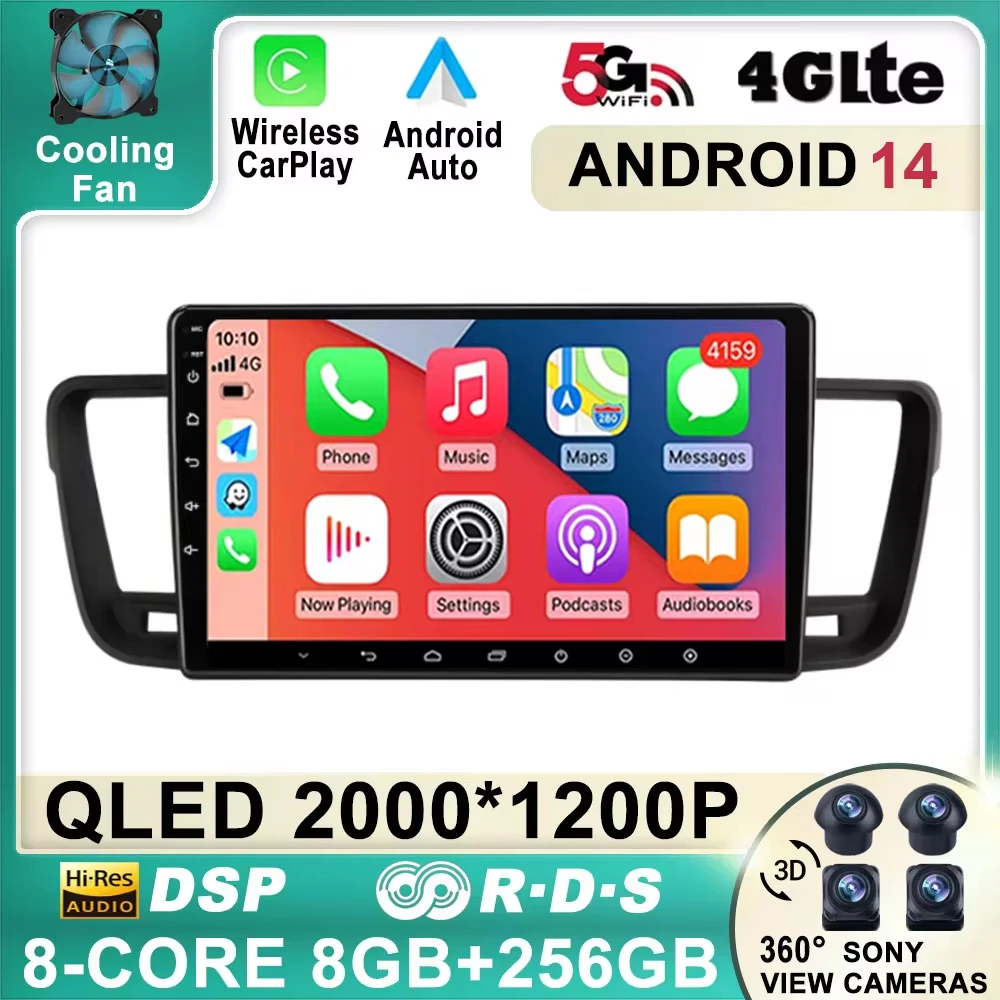 

Android 14 For Peugeot 508 2011 2012 2013 - 2018 IPS Car Radio Multimedia Video Player Carplay Stereo NO 2Din 2 Din DVD