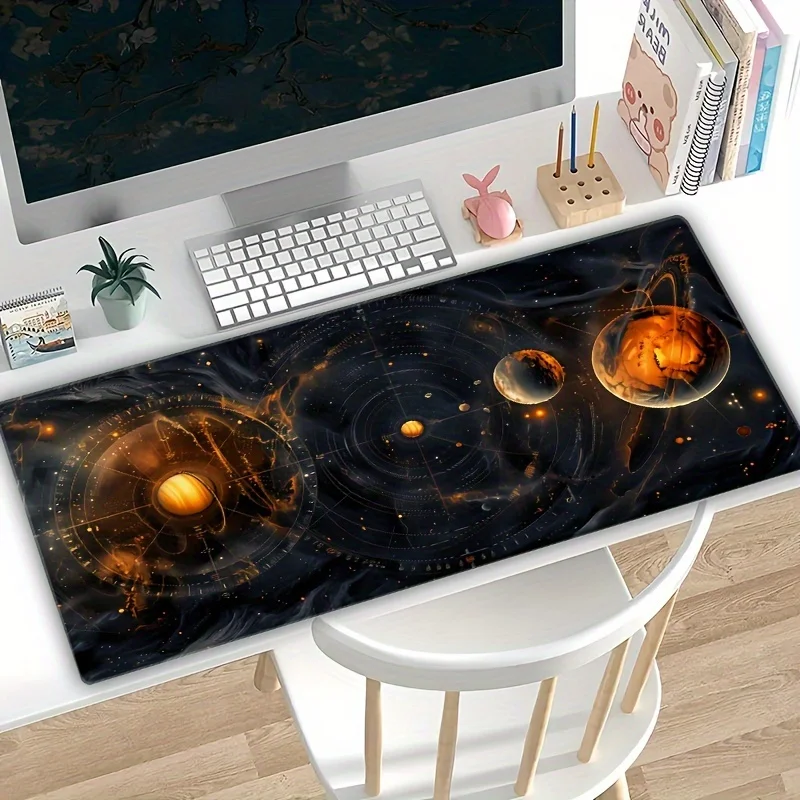 

Sun Planet Series High quality rubber XXL game pad non-slip HD printing mousepad Office game learning desk mat can be customized