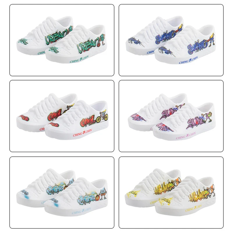 

Finger Toy Shoes Mini Skateboard Shoes Sports Shoes Finger Scooter Kids Toy Gifts