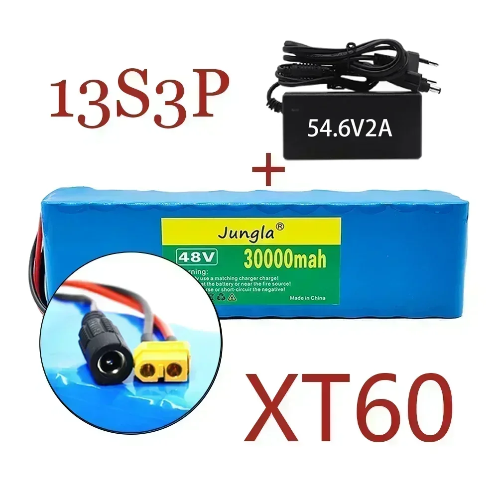 48V 13S3P 30Ah 2000W lithium-ionbatterijpakket met BMS - Een geweldige energieoplossing voor 54,6V elektrische scooters, inclusief oplader