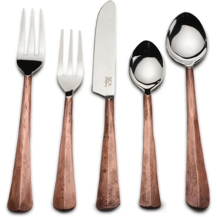 

Столовые приборы Ridge с медной отделкой, 5 шт. Установка места