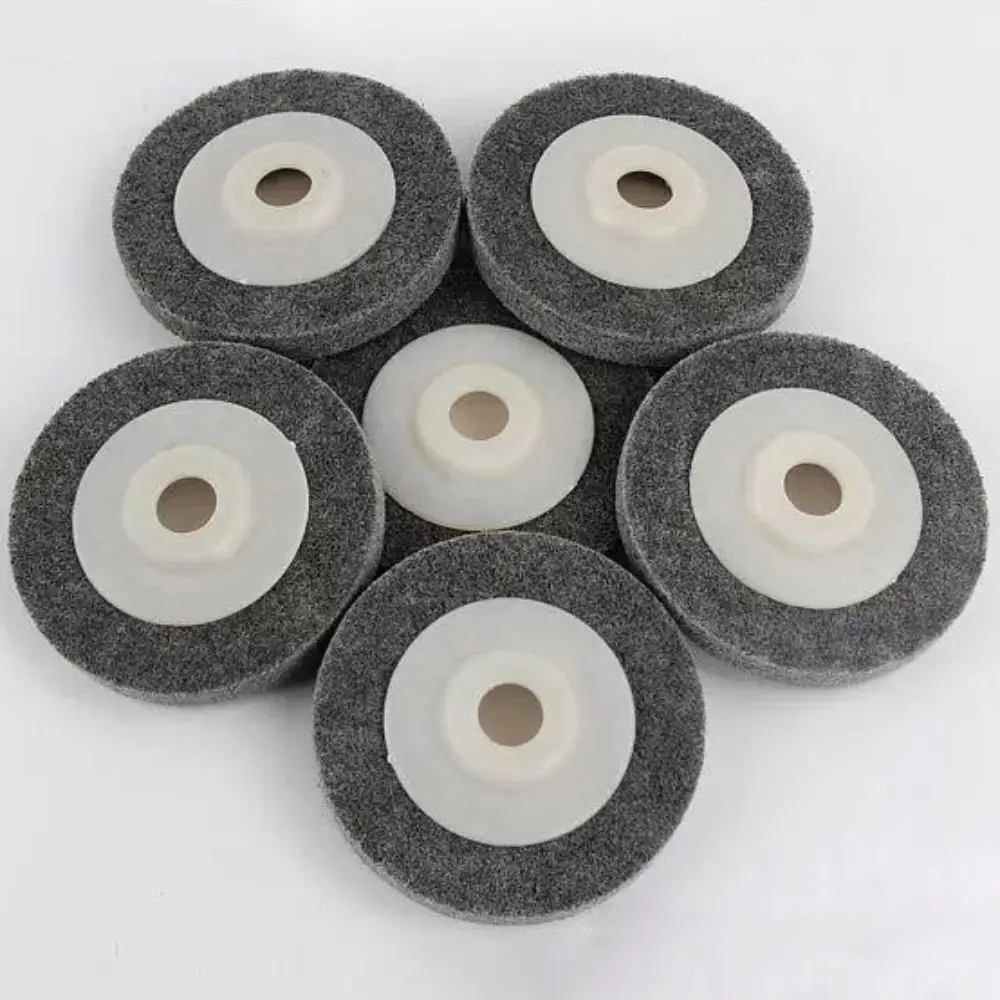 10pcs 100mm Fiber Polishing Wheel Efficient Replacement Abrasive Sanding Disc Nylon Wear-resistant Grinding Wheel Angle Grinder