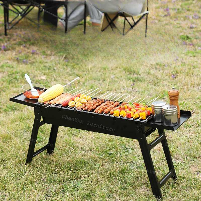 

Seasoning Rack Outdoor Stove Barbecue Kebab Charcoal Outdoor Stove Picnic Portable Field Tungku Luar Camp Cooking Supplies