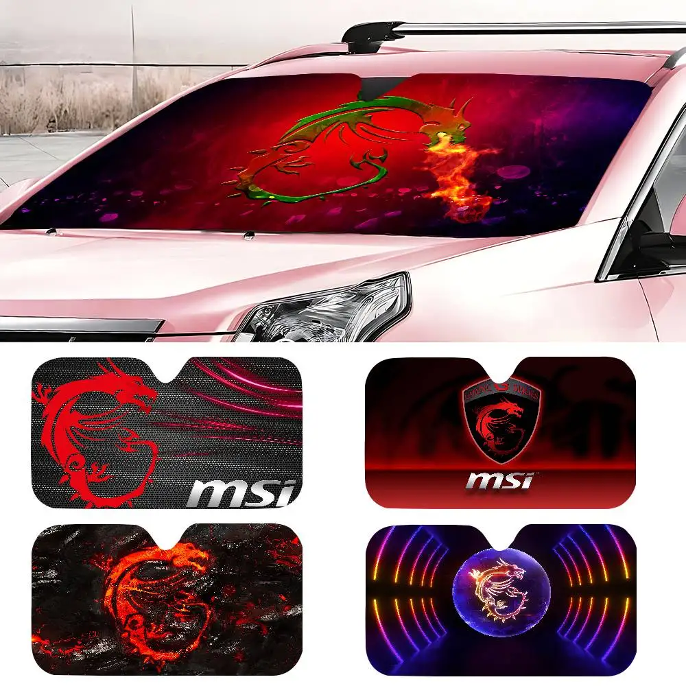 

Солнцезащитный козырек с логотипом M-MSI D-Dragon, 3D пленочный плед, подарок, новинка, козырек на переднее окно автомобиля, 70x130 см, солнцезащитный козырек, защита от солнца