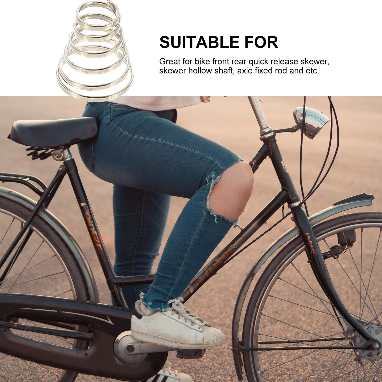 

24pcs Quick Release Skewer Spring Stainless Steel Universal Bike Wheel Hubs Spring Bicycle Parts Replacement Cycling