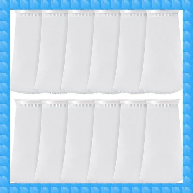 

ETRT 16 Pack 4 Inch Ring Filter Socks Aquarium Socks Forsump/Overflow Fortank Sump Saltwater Freshwater