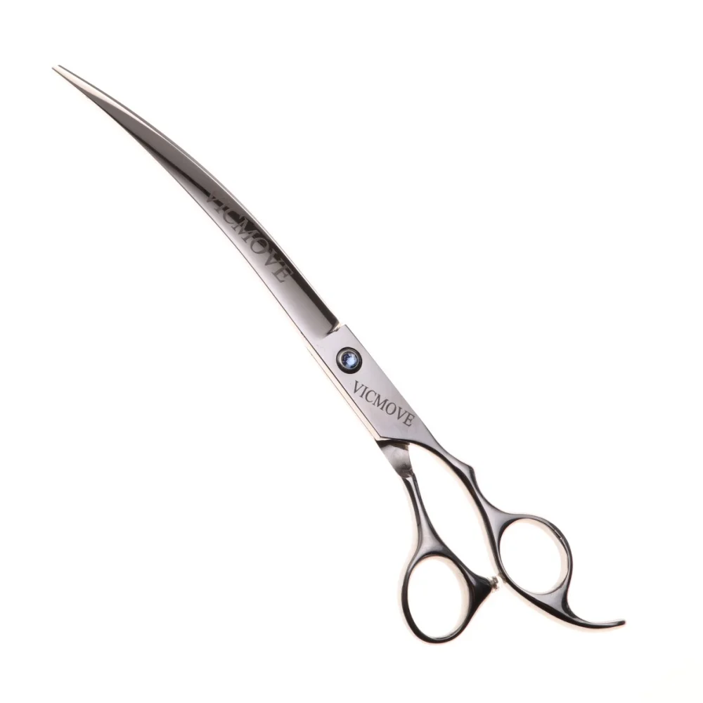 

9 Inch Hairdressing Scissors Professional Pet Grooming Curved Downward Scissors Salon Barber Hair Cutting Shears