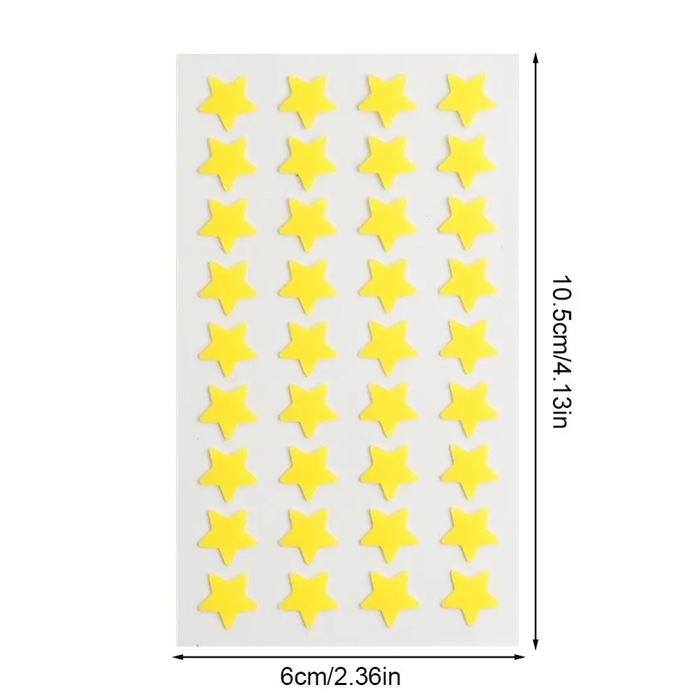 Star Acne/Pimple Patch, Yellow Star Shaped Acne Absorbing Cover Patch, Invisible Hydrocolloid For Face Acne Dots