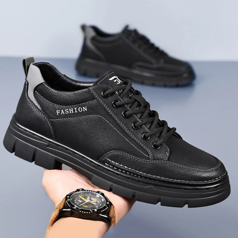 Zapatos informales para exteriores para hombre, zapatillas cómodas de suela gruesa para senderismo, deportes al aire libre, ocio, correr, talla 38-44, otoño, 2024