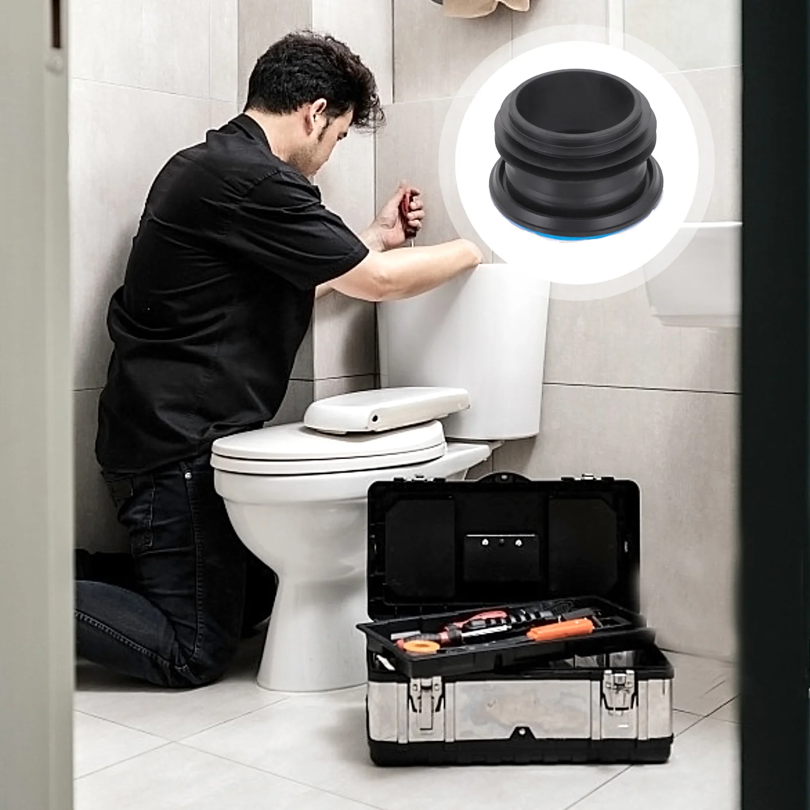 

1pc Wax Ring Stink-Pot Leak-Proof Toilet Seal Gasket Odor-Proof Flange Washer Household Washer Closestool Accessory