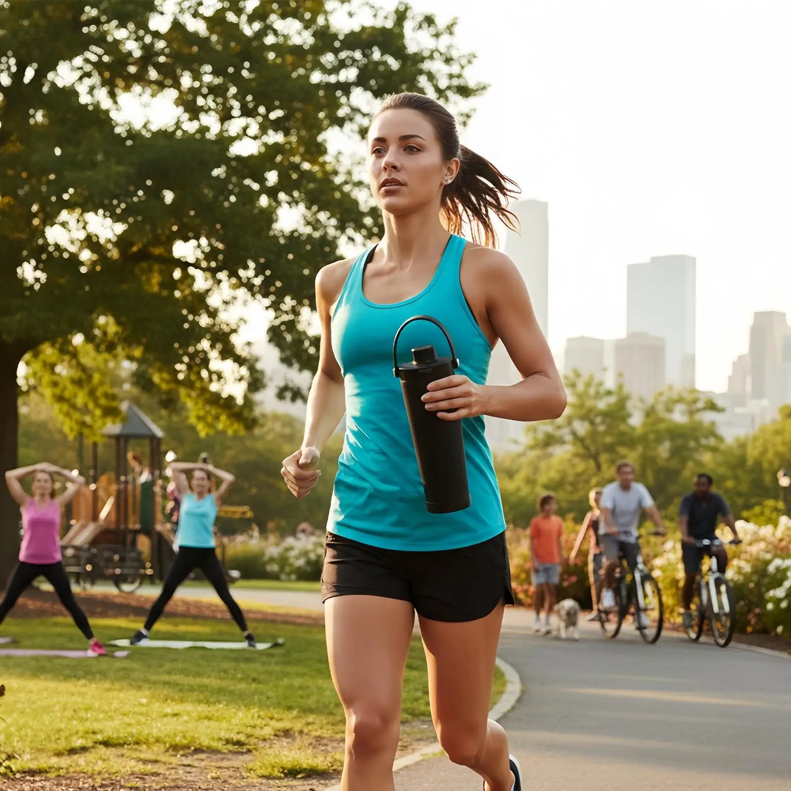 

Thermal Mug Cup With Straw Lid Ceramic Coating Vacuum Insulated Mug For Tea Coffee Beverage Hiking Travel Office Outdoor Camping