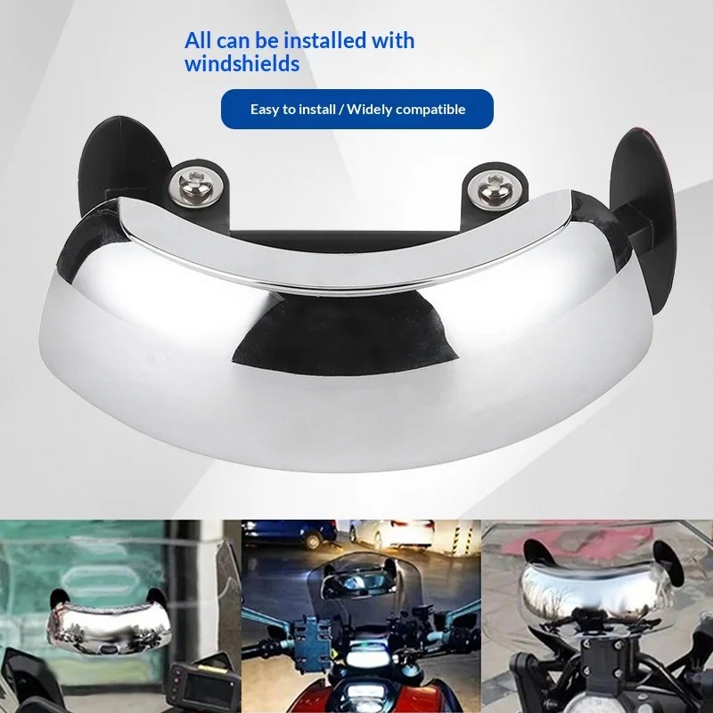 For Motorcycle Scooter Wide-Angle Rearview Mirror Universal Anti-Glare Blind Spot Mirror Espejos Moto Specchietti Moto