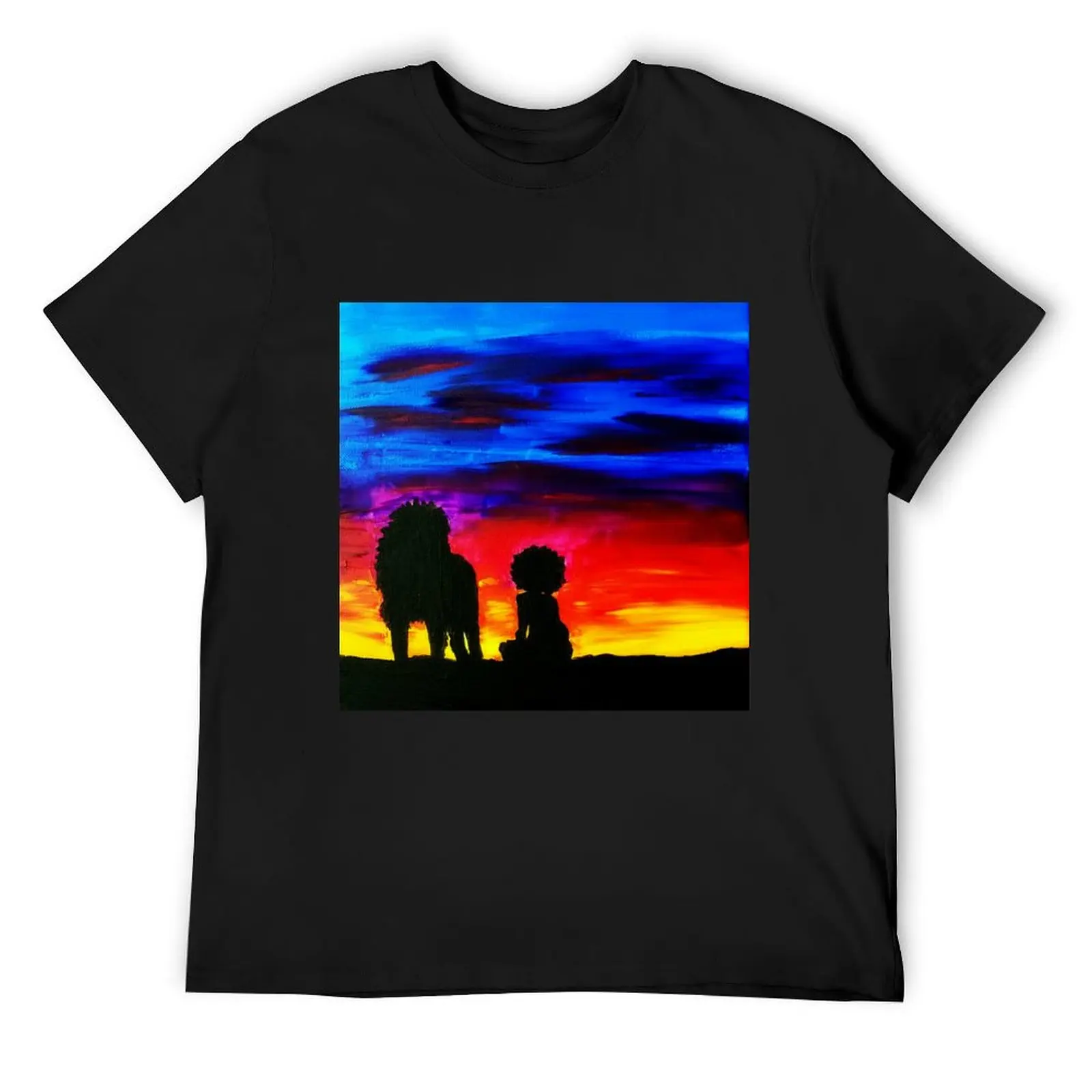 

A Girl and Her Lion T-Shirt anime heavyweights vintage t shirts customs heavyweight t shirts for men