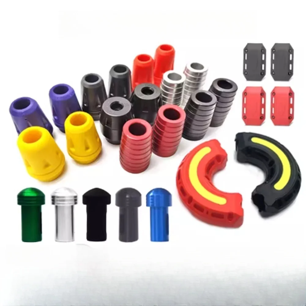 

FOR Motorcycle Bumper Safety Anti Drop Rubber Head Hug Block Anti Collision Baseball Head Cover Half Round Rubber Head