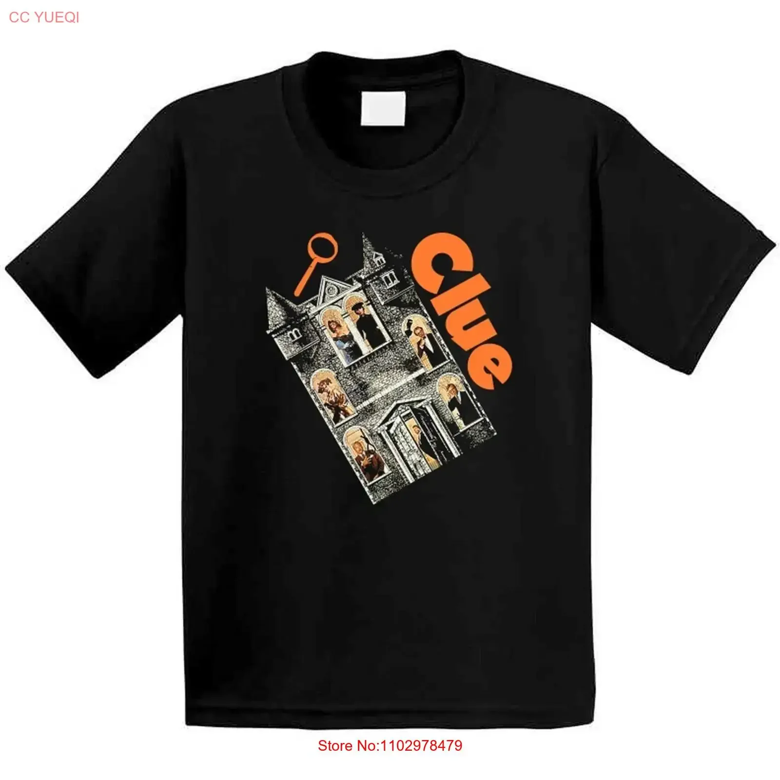 T-shirt Clue Movie TENDANCE 2025 vintage délavé légèrement décontracté unisexe polyvalent vêtements de créateur doux confortable élégant