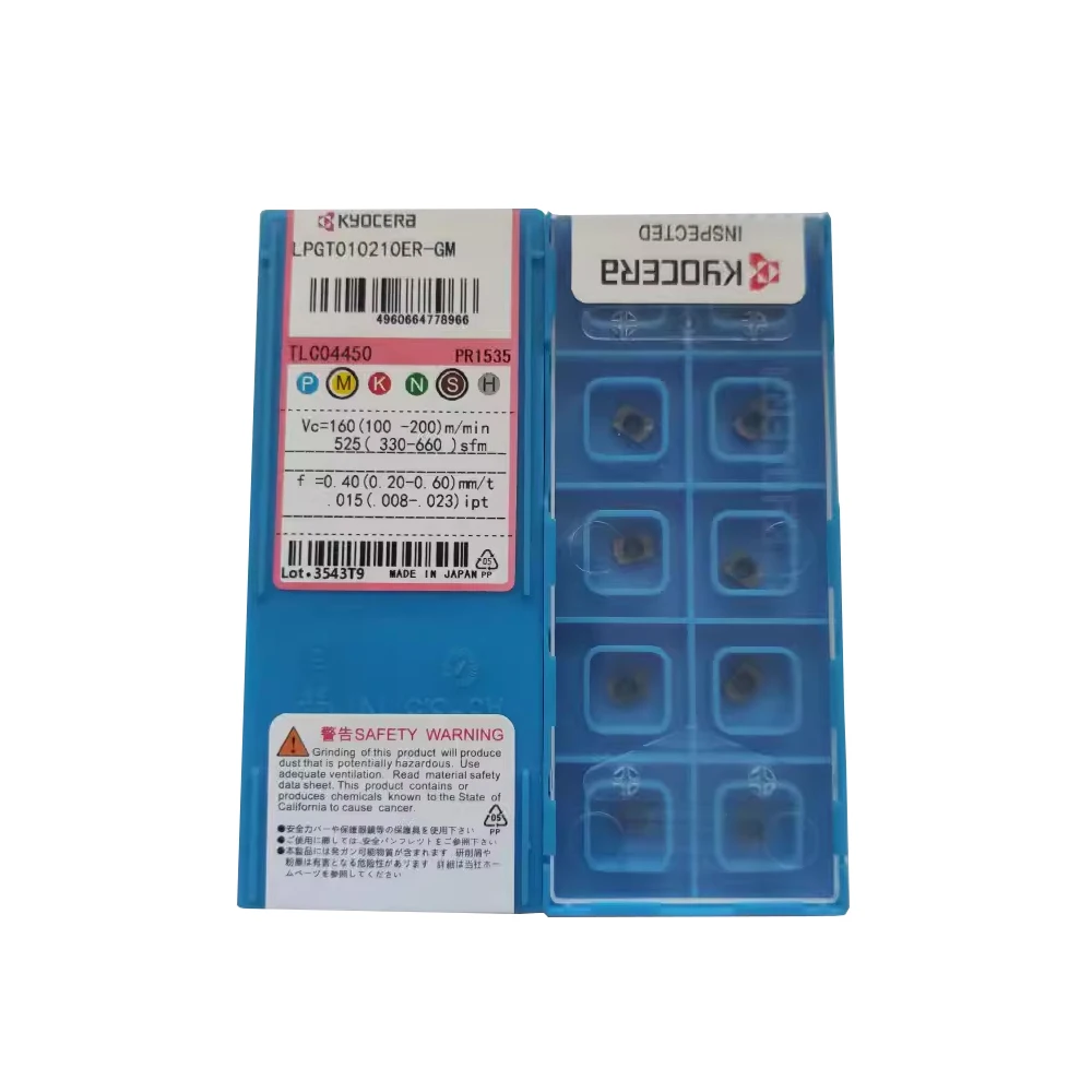 

Kyocera Original LPGT LPGT01 LPGT0102 LPGT010210ER-GM PR1525 PR1535 Фрезерные пластины с отверстием