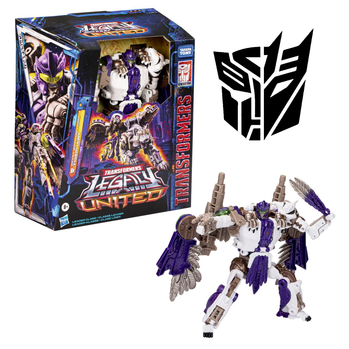 

Hasbro Transformers Legacy: United Leader Class Beast Wars Universe Tigerhawk Model Toy Action Figures