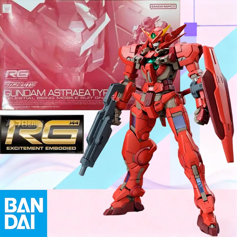 

In Stock Bandai Original BOX RG 1/144 GUNDAM ASTRAEATYPE-F Scale Full Action Anime Robot Figure model kit Assembly gift for kids