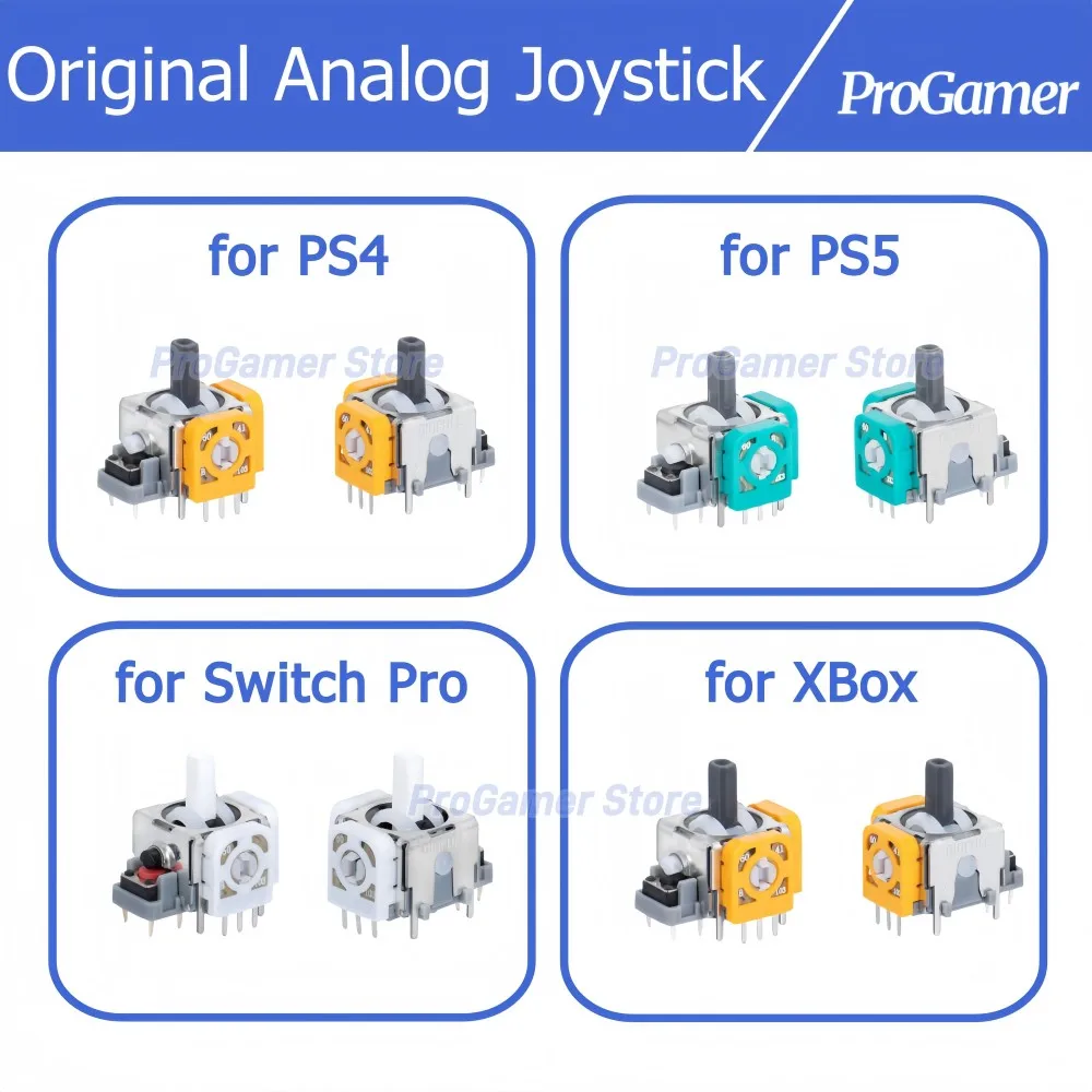 

50/80/100pcs 3D Analog Joystick Replacement for PS5 PS4 Controller Potentiometer Thumbstick for Xbox Switch Gamepad Repair Parts