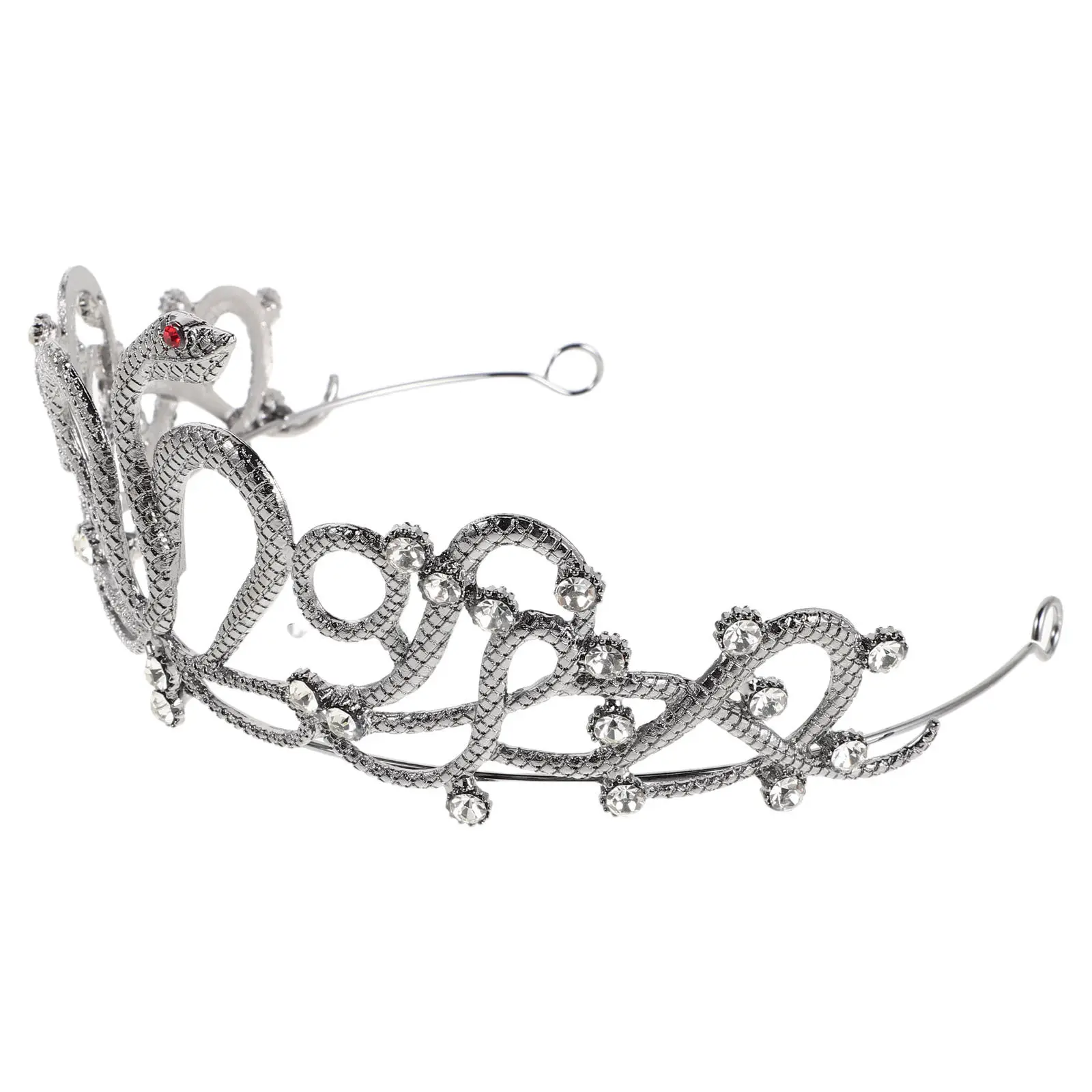 

Египетская корона-змея со стразами, винтажный свадебный головной убор, корона для вечеринки, тиара на день рождения, аксессуары для волос для Хэллоуина