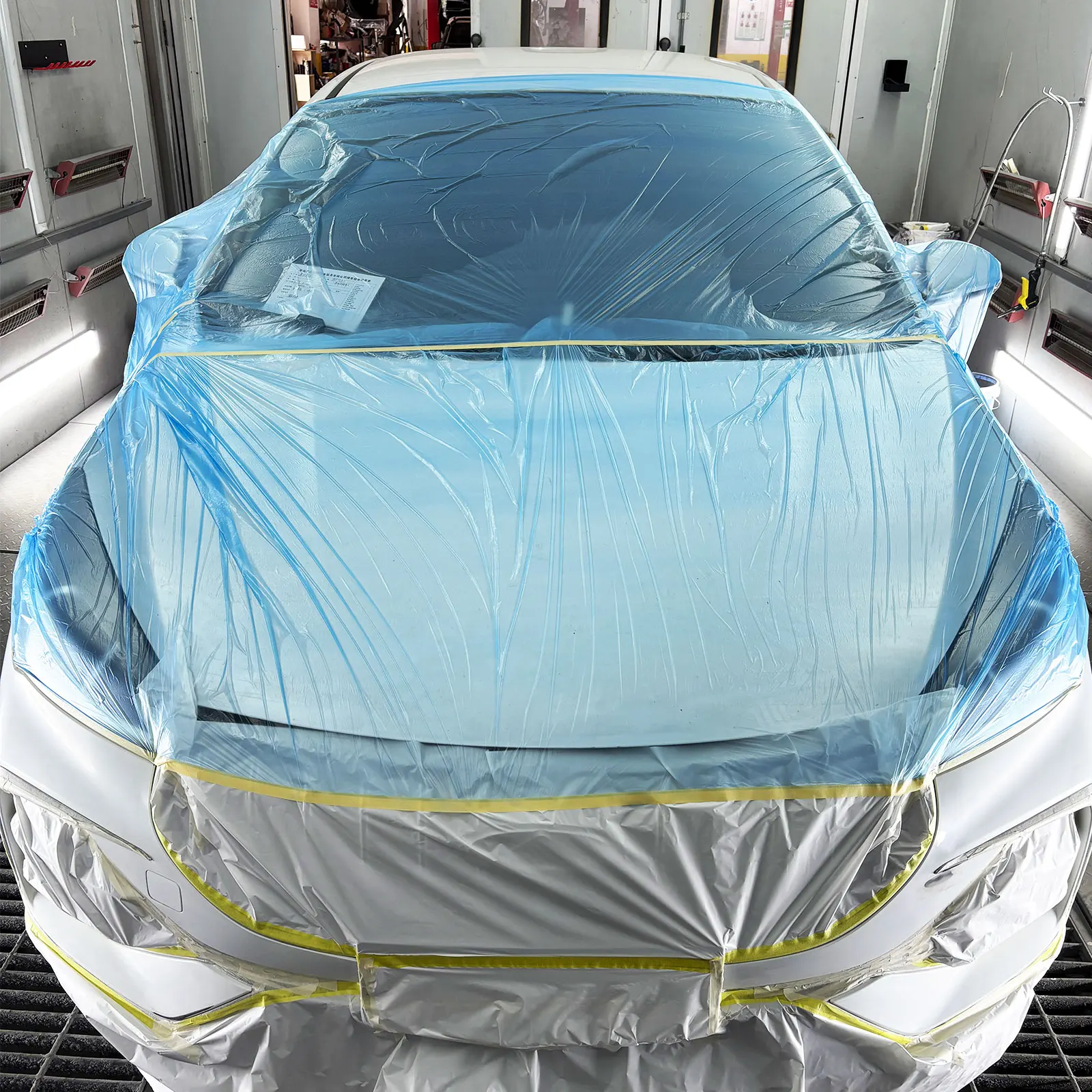 طبقة بلاستيكية لاصقة مسبقًا لطلاء جسم السيارة والأثاث المنزلي والحماية من الغبار بدون بقايا #2