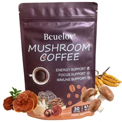 Premium Organic Mushroom Extract Supplement - Helps with Mental Clarity, Immune System and Energy - Sugar Free/Non-GMO