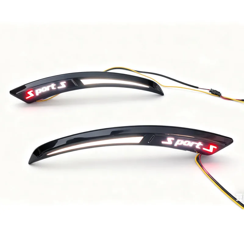 العالمي سيارة درابزين بدوره مصباح إشارة ورقة مصباح Abs لوحة الجانب ماركر الديكور الخارجي ضبط السيارات أنماط الملحقات #5