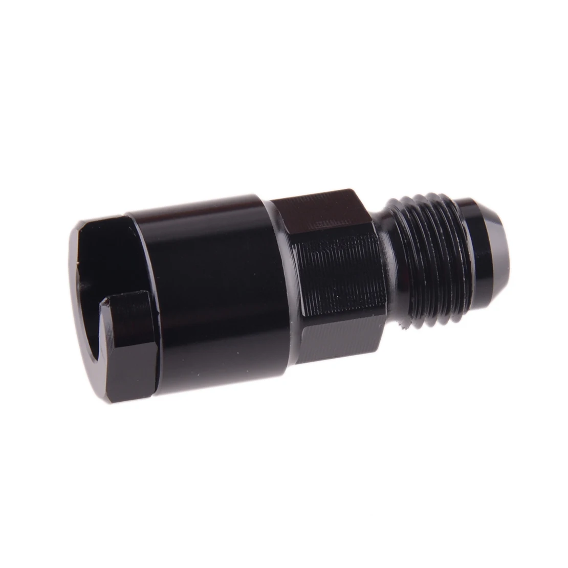 

DWCX Car Fuel Rail Quick Connect Fitting Line Adapter 6AN to 3/8" Tube Fit for GM LSX LS1 LS2 LS6 LS3 Black Aluminium Alloy