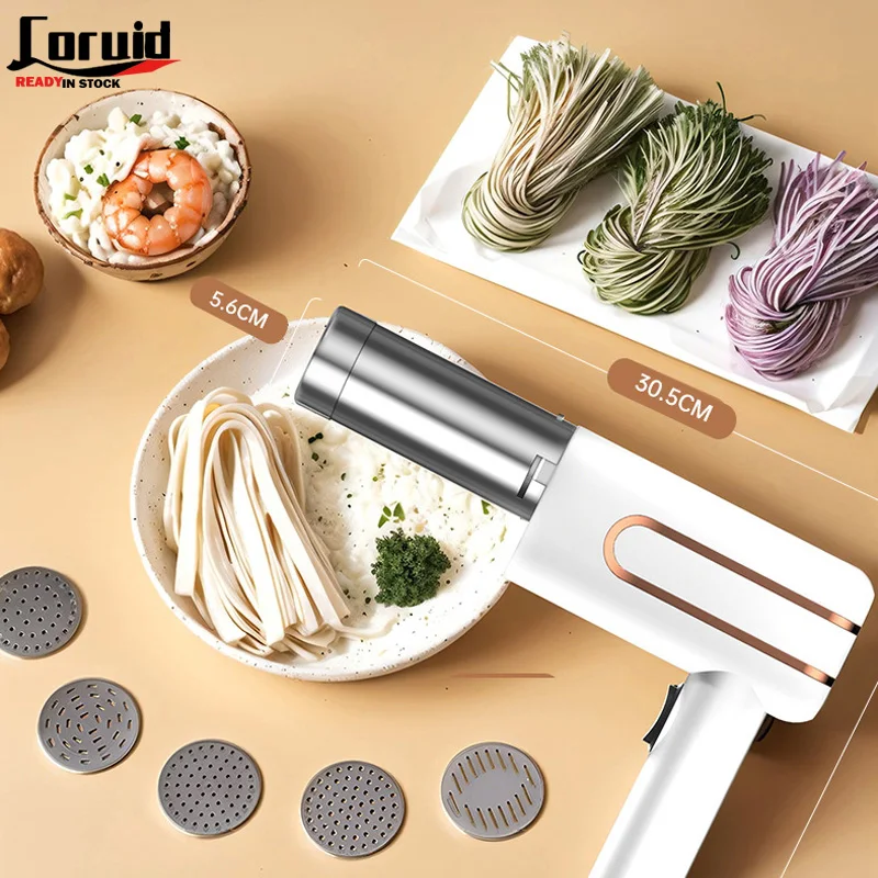 

Automatic Noodle Pressing Machine Handheld Electric Noodle Pressing Machine Small 304 Stainless Steel Defense Noodle Maker