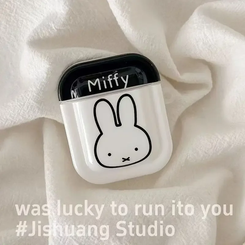 

Miffy AirPods Bluetooth Earphone Case Kawaii Cartoon Rabbit Anti Drop and Dustproof Wireless Headset Protective Case