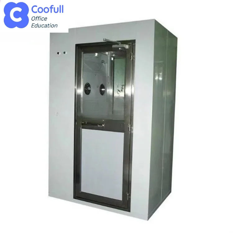 COOFULL Factory Direct Sale New Efficient Intelligent Safety Stainless Steel 304 HEPA Filter Air Shower for Clean Rooms Use