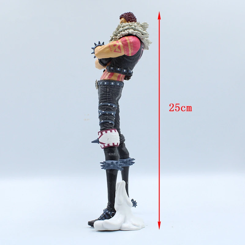Anime uma peça grande mãe piratas linlin charlotte katakuri pvc figura de ação estátua coleção modelo crianças brinquedos boneca presentes 25cm