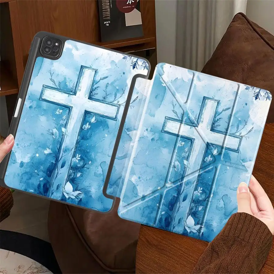 

Holder Cover Tablet Case For iPad Pro 11th 10th 9th 8th 7th 12.9inch Air 4 5 M3 M2 M4 11inch Pro 2025 Mini 6 7 Creative Cartoon