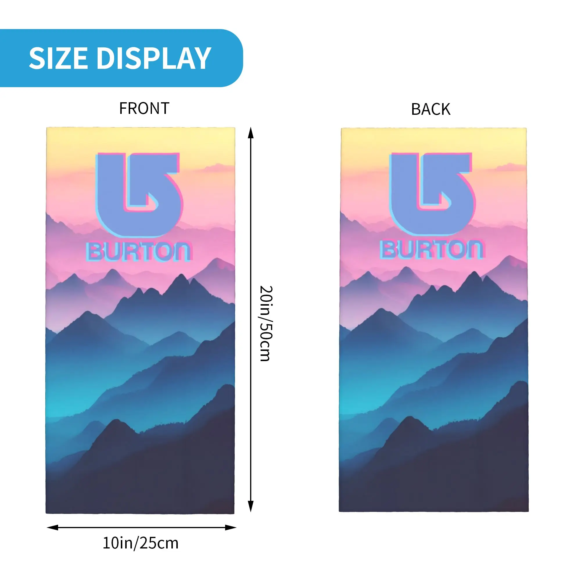 مخصص B-Burtons شعار باندانا الرقبة أدفأ الرجال النساء الشتاء التزلج المشي لمسافات طويلة وشاح الجراب نمط الموضة الرياضة واقي الوجه #2