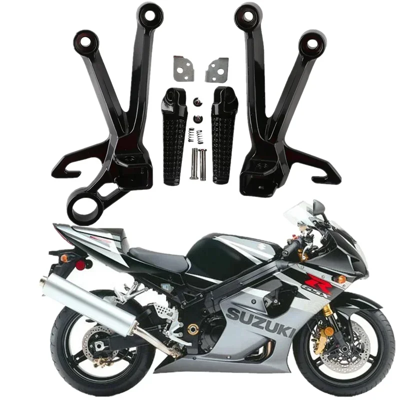 For Suzuki GSXR 1000 2003-2004 K3 Motorcycle Parts Rear Foot Pegs Footrest Bracket Set