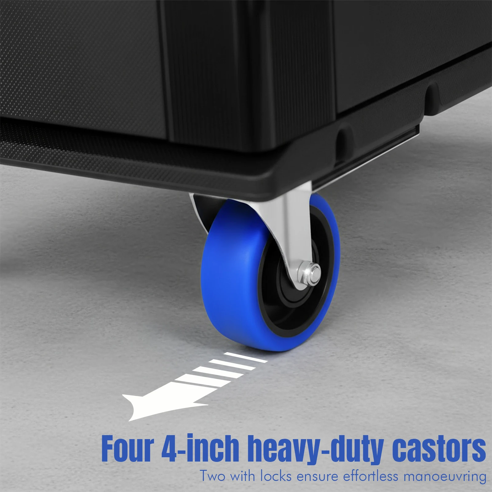 

Utility Cable Trunk Road Case with Wheels Lockable Casters Storage Case Waterproof for Pro Audio & DJ Equipment Storage