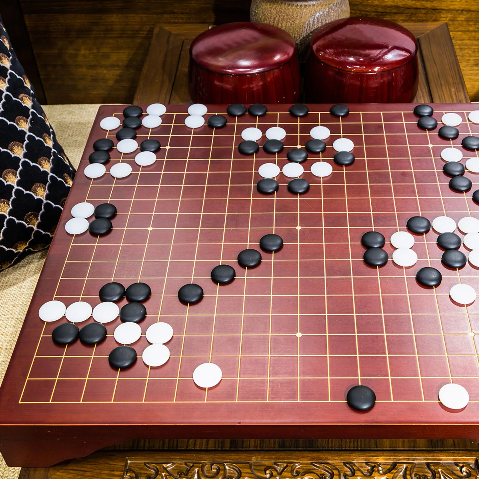 1 set di perle di vetro piatte in pietra di scacchi Go Premium, materiali delicati e sicuri, accessori per giochi da tavolo per la casa, perline piatte in vetro