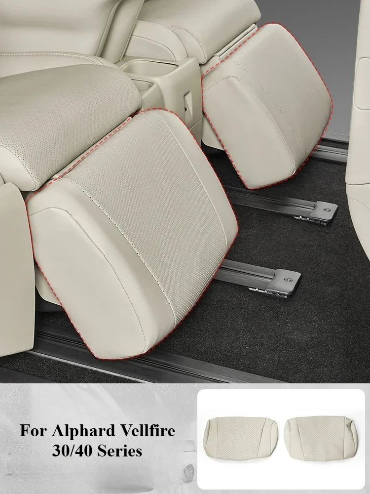 

For Alphard Vellfire 30/40 Serie 2Pc Car Seat Leg Support Protective Cover Leather Anti-dirty Anti-scratch Leg Support Protector