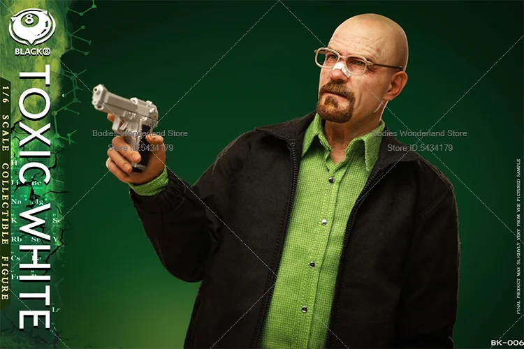 

In Stock Black 8 Toys BK-006 1/6 Scale Male Soldier Old White Breaking Bad Bryan Cranston 12Inch Action Figure Doll Collection