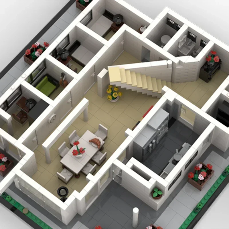 Bloques de construcción Moc Street View modelo famoso Hotel 2 ladrillos técnicos DIY montaje juguetes de construcción para niños regalos de vacaciones