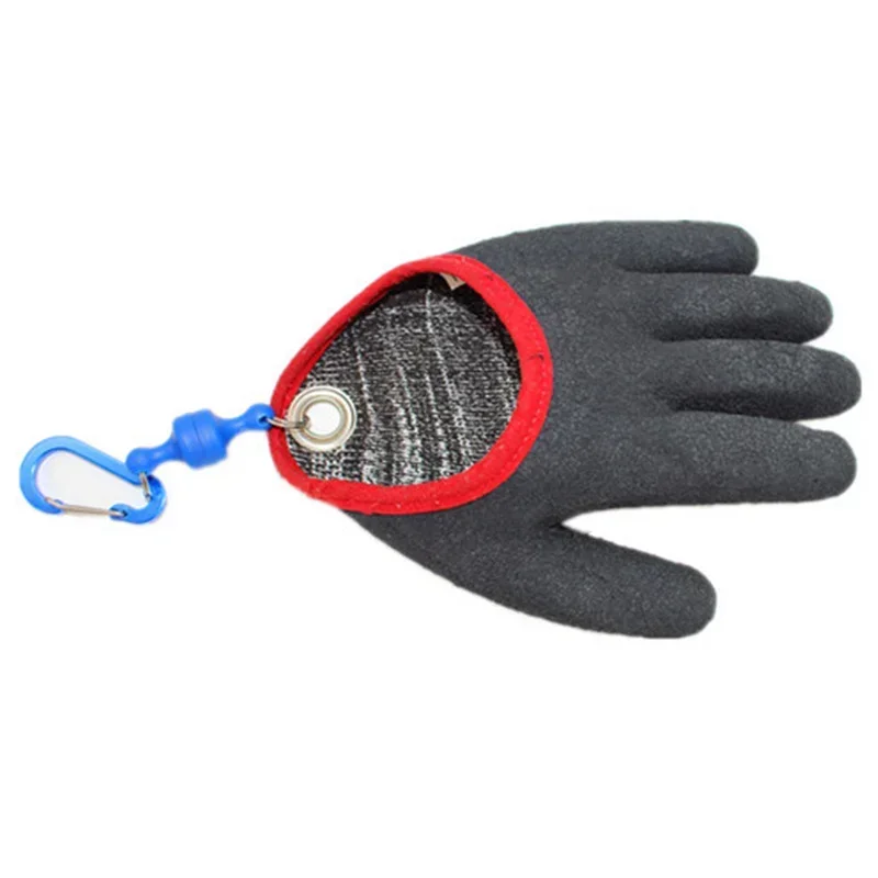 Fishing Gloves Catch Fish Anti-slip Durabl Knit Full Finger Waterproof Work Cutproof Glove Clasp Left Right Apparel Protect Hand