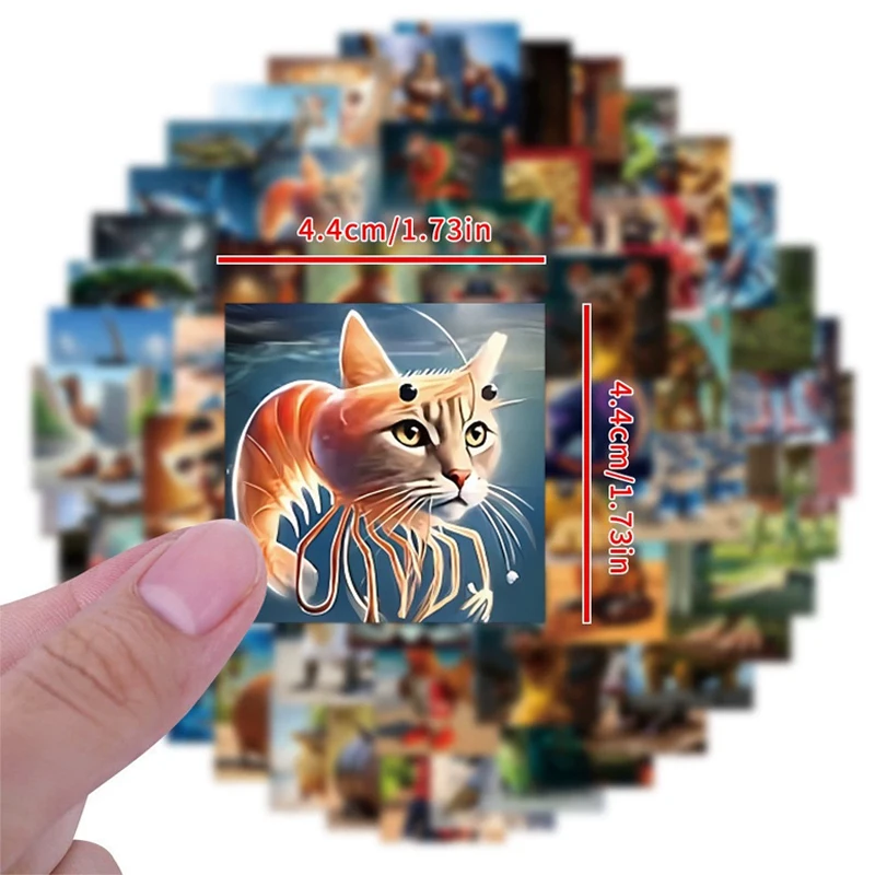 80 SZTUK Włoskich Naklejek Brainrot Tung Tung Tung Sahur Tralalero Tralala AI Abstrakcyjne Zwierzęta Wodoodporne Naklejki Dekoracyjne DIY