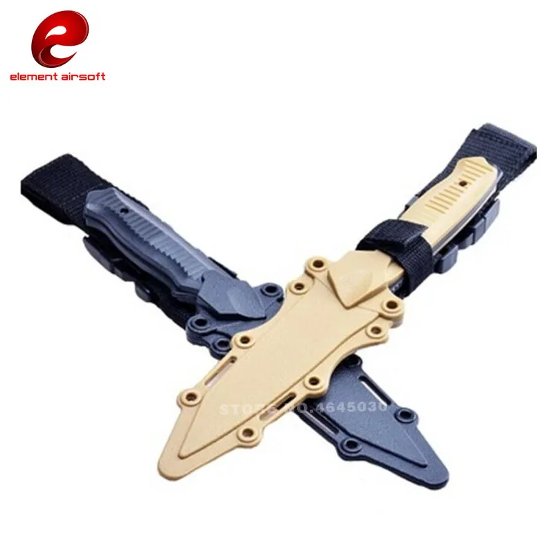 Military Birthday Gift CS Cosplay Prop Tactical Enthusiasts Combat Knife Modeling Rubber Training Sheath Knife Model Toy Sword