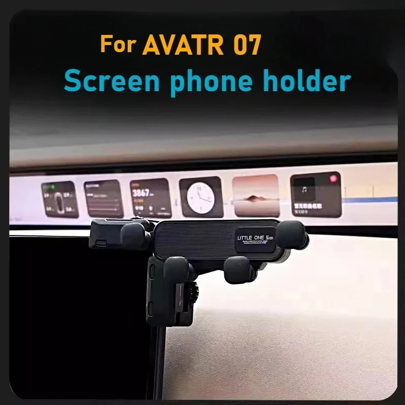 

For AVATR 07/12/06 2Pcs/Set Car Navigation Screen Mobile Phone Holder Mounts Center Console Navigation Support Bracket Accessory
