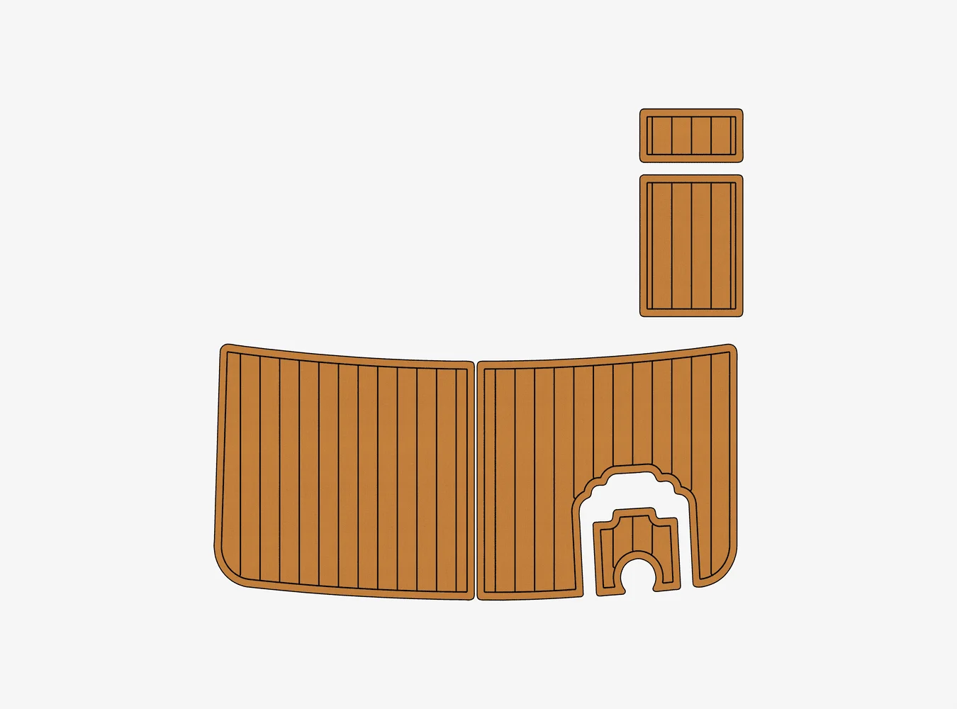 

2002 Regal 3060 Commodore SP 1/4 дюйма, 6 мм, пена EVA, нескользящий морской коврик из тикового дерева, ковер цвета морской волны, морской пол