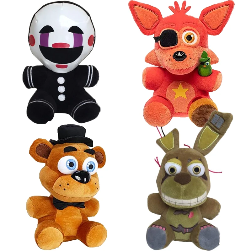 2024 Hot sale Fnaf Cute Action Figure Toys Game Doll 18CM Bonnie Bear Foxy Cartoon Stuffed Dolls Freddy Toys For Children Gifts