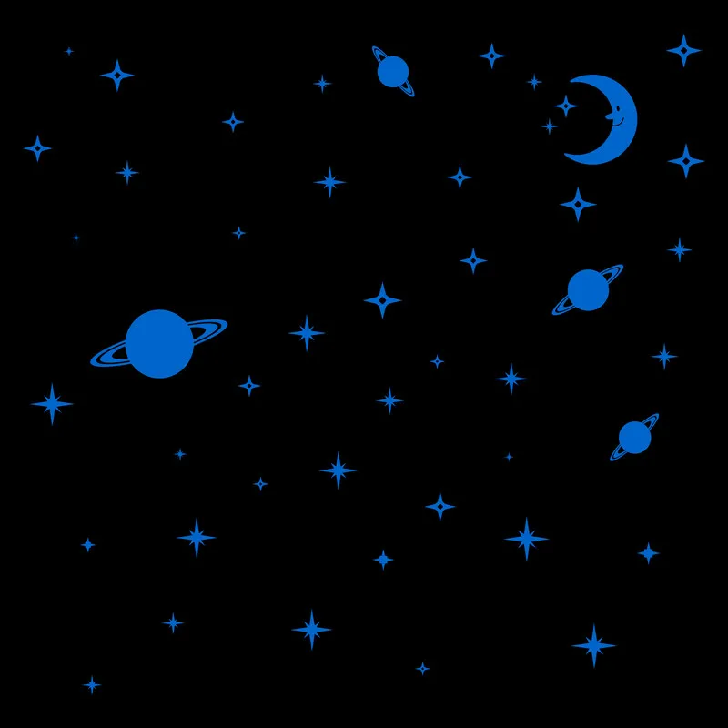 Glow in the Dark Stars and Planets for Ceiling Decoration Kids Room Wall Decor Luminous Sticker Decal Baby Bedroom Deco Stickers