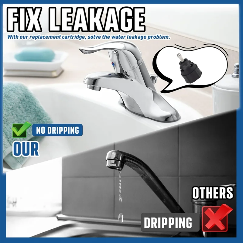 ABGG-For Moen Single Handle Kitchen Lavatory Model Cartridge Replacement 1255 For Fixing Leaks Hex Wrench Included