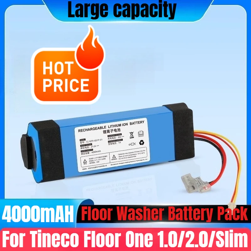

For Tineco Floor One 1.0/2.0/Slim Floor Washer Battery Pack